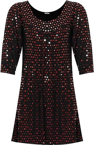 Ladies sleeve dot sequin - 3/4,