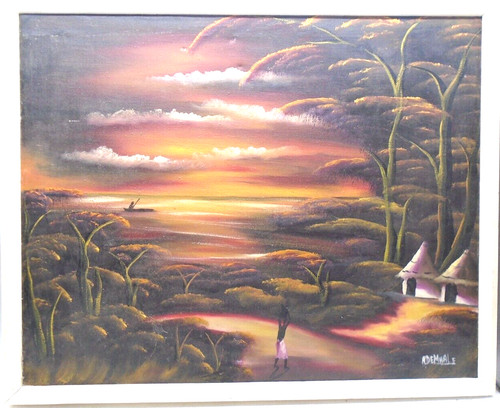 Framed oil painting - picture, of