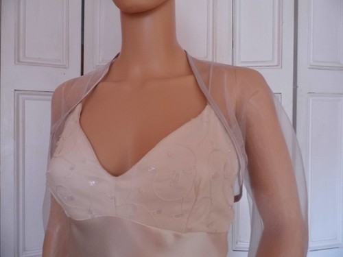 Silver organza wedding - silver, evening