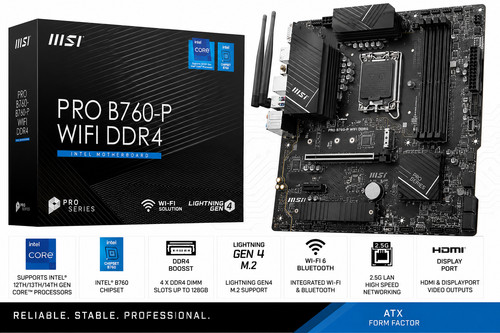 Msi pro b760 - b760-p, wifi