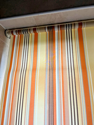 Orange stripe kitchen bathroom - orange, kitchen/bathroom