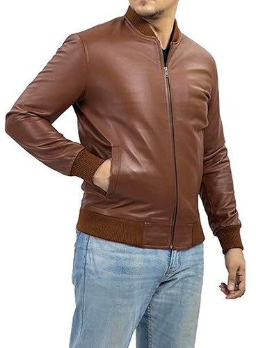 Men genuine leather black - men's,