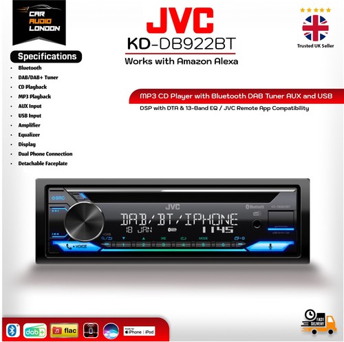Jvc db922bt din car - jvc, kd-db922bt