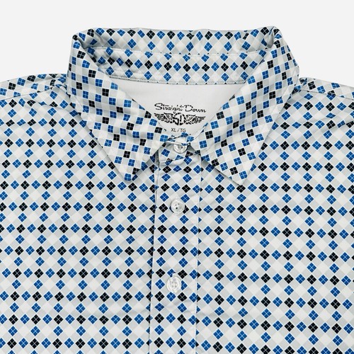 Straight down golf - golf, blue