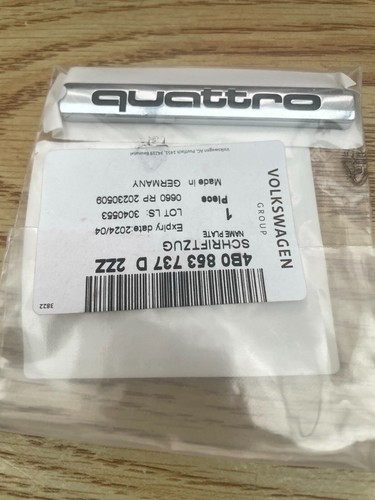 Audi quattro boot tail - quattro, gate