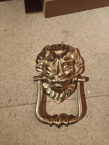 Vintage large lion mask door - vintage,