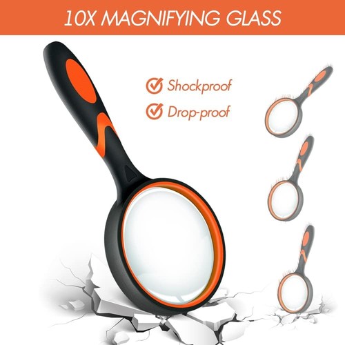10x handheld magnifying - magnifying, glass