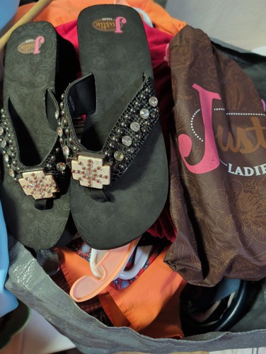 Justin women black leather - justin,