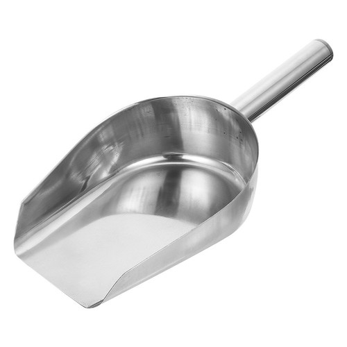 Ice scoop stainless - ice,