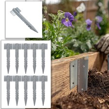 10x railway sleeper - 10x, brackets