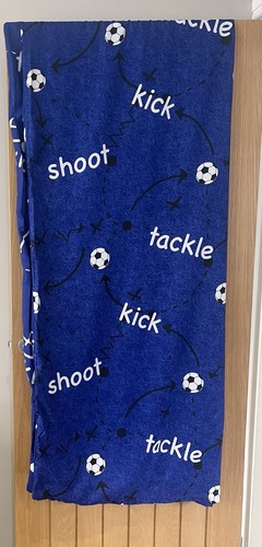 Blue football themed boys - blue,