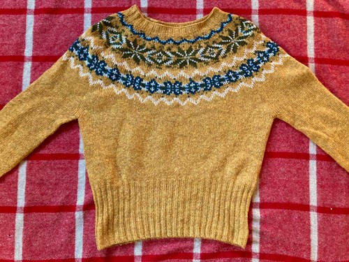 Toast warm yellow - yellow, fairisle