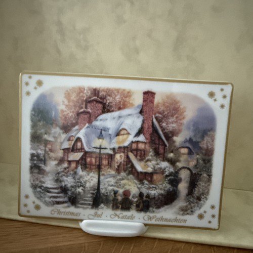 Christmas porcelain postcard - christmas,