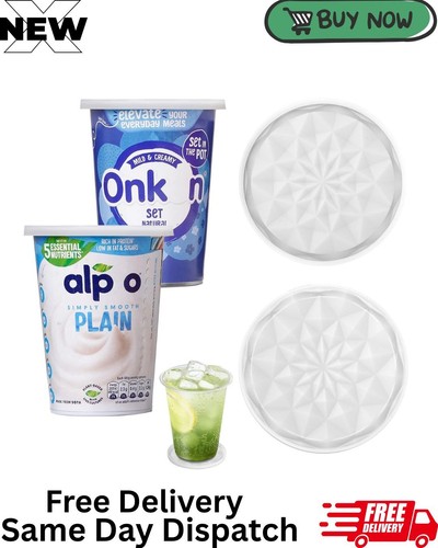Yogurt pot lids 500g - lids, 2