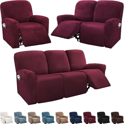 Premium velvet recliner sofa - velvet,