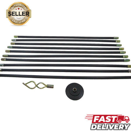 Drain rod set piece 9m - set,