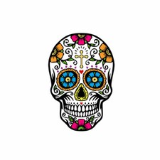 Set of 2 x Sugar Skull