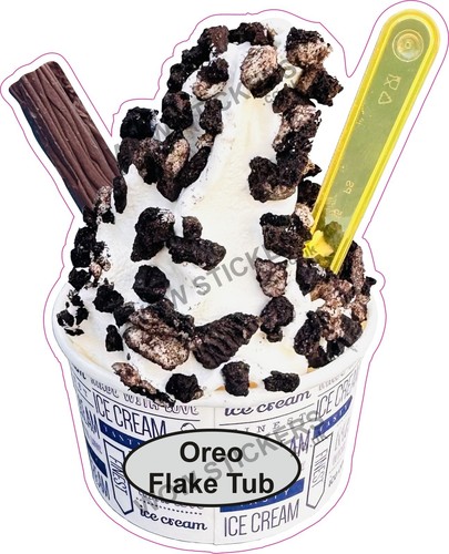 Ice cream van sticker oreo - van,