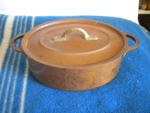 Vintage french copper pan - vintage,