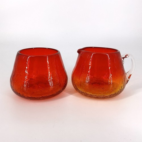 Pilgrim crackle glass creamer - pilgrim,