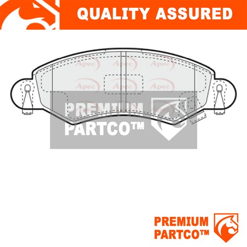 Premium front brake pads set - premium,