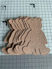 12 Embossed Bear Toppers