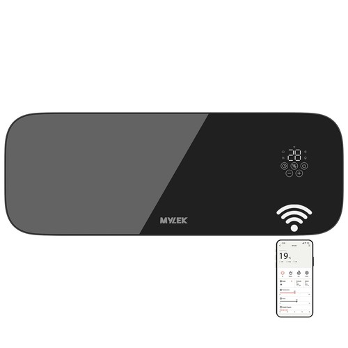 Mylek black glass - black,