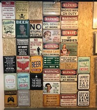 Metal Sign Rustic Antique