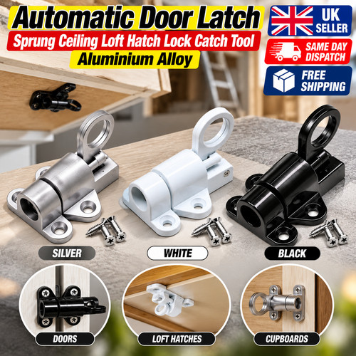 Automatic door latch - latch, sprung