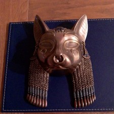 Bastet Mask Egyptian Wall Plaque Sculpture