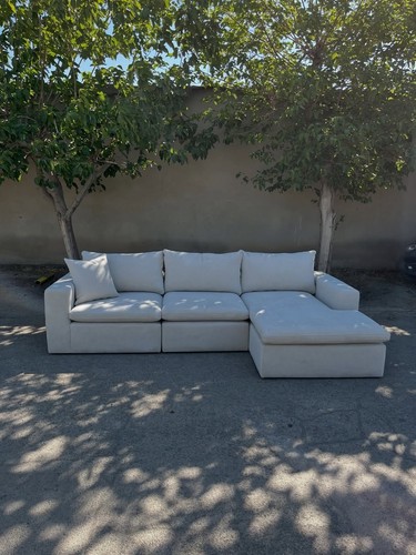 Luxury white corner sofa - luxury, with