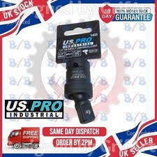 US PRO INDUSTRIAL 1/2" DRIVE IMPACT UNIVERSAL JOINT UJ SWIVEL WOBBLE ADAPTER