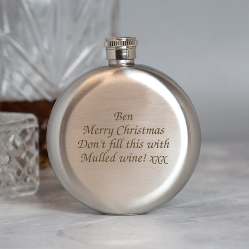 Personalised 5oz round silver - personalised,
