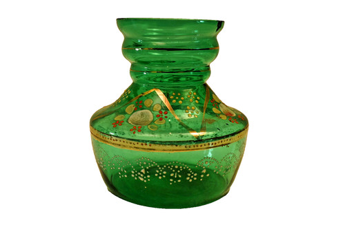 Vintage hand painted glass - vintage, hand-painted