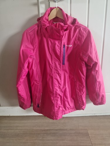 Girls pink regatta rain coat - girls',