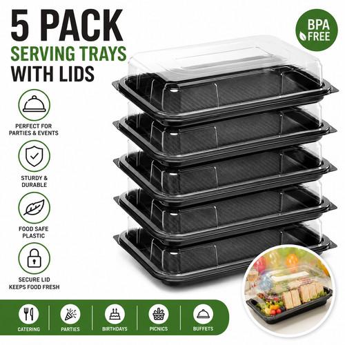 Large catering platters lids - platters,