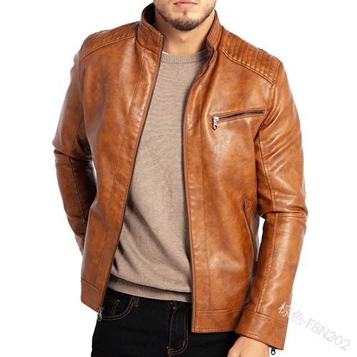 Men polyester stand collar - stand,