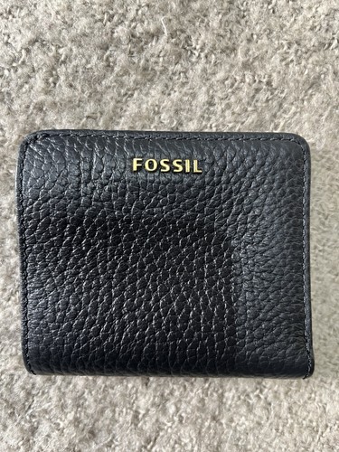 Fossil black pebble leather - pebble,