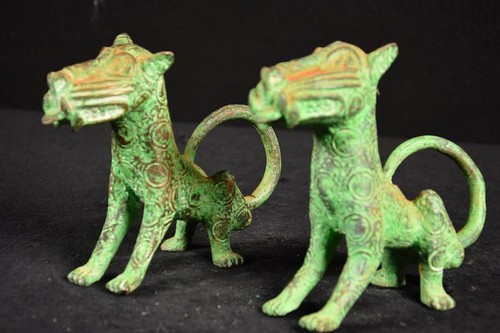 Bronze old african benin - an,