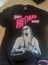 wwf retro bret hart shirt medium