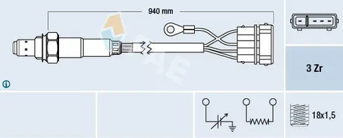 Lambda sensor heated 77112 fae - lambda,
