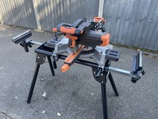 Evolution R255SMS+ 255mm Sliding Compound Mitre Saw & Stand Bundle
