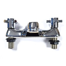 Bath Filler Tap Mixer Mayfair Solar Chrome Finish X Cross Head Deck Mounted