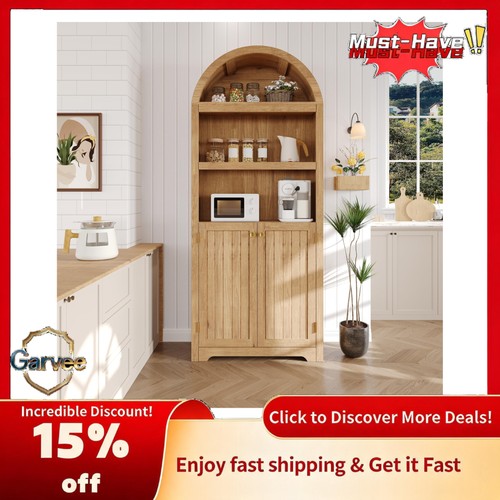 Wooden arched bookcase - wooden,