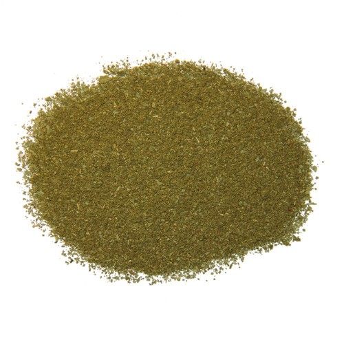 Freshly ground bay leaves - ground,