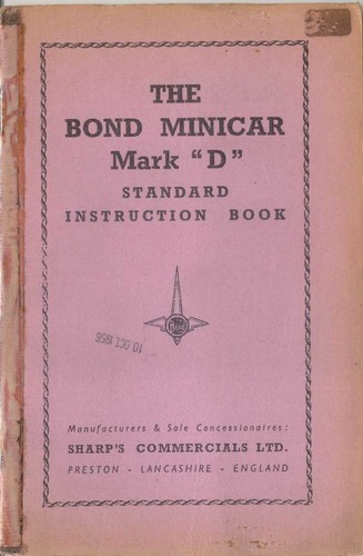 Bond minicar mark - minicar, standard
