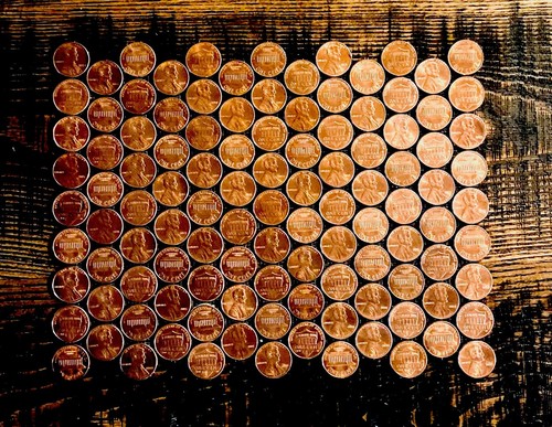 Penny tile interlocking - tile,