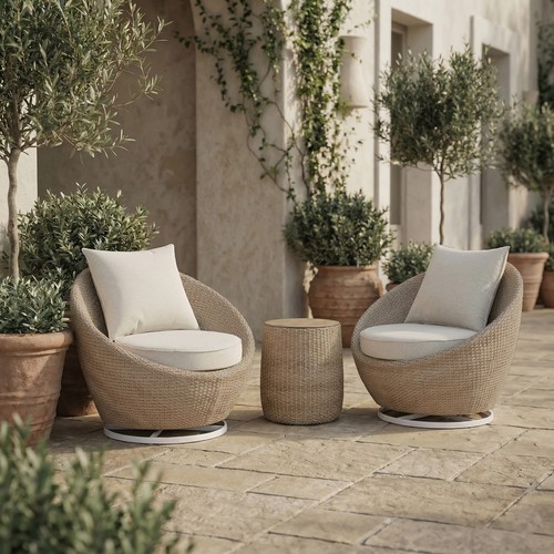 Seater beige rattan - seater,