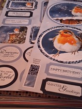 Pollyanna Pickering A Winters Tale Fancy&Decoupage Toppers, Some Inserts, Papers