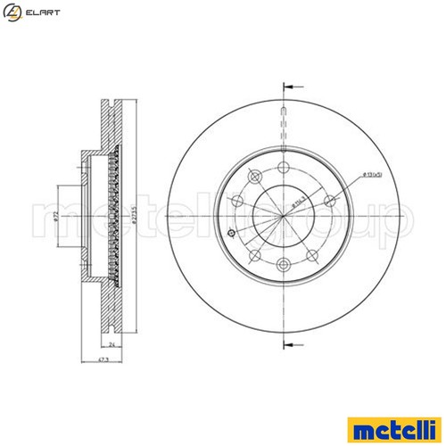 Brake disc 0901c - 2x,